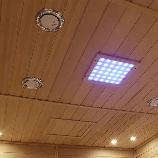 4-Person Indoor Far-Infrared Sauna - High-Quality Hemlock Wood