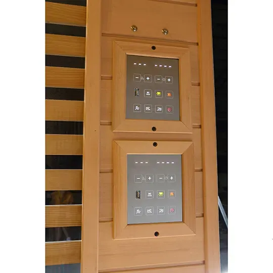 4-Person Indoor Far-Infrared Sauna - High-Quality Hemlock Wood