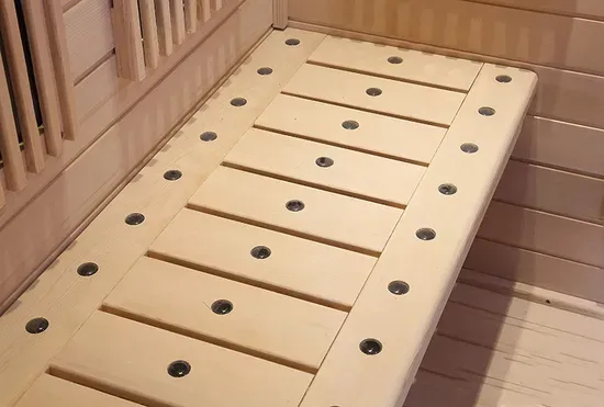 4-Person Indoor Far-Infrared Sauna - High-Quality Hemlock Wood