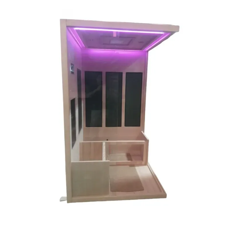 Indoor Far-Infrared Sauna 2-3 Persons Hemlock Wood