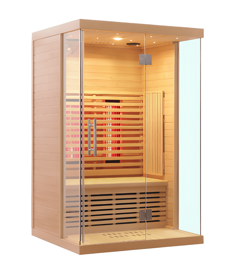 New Design Full-Spectrum Infrared Sauna - 2-Person Home Health Healing Sauna Room