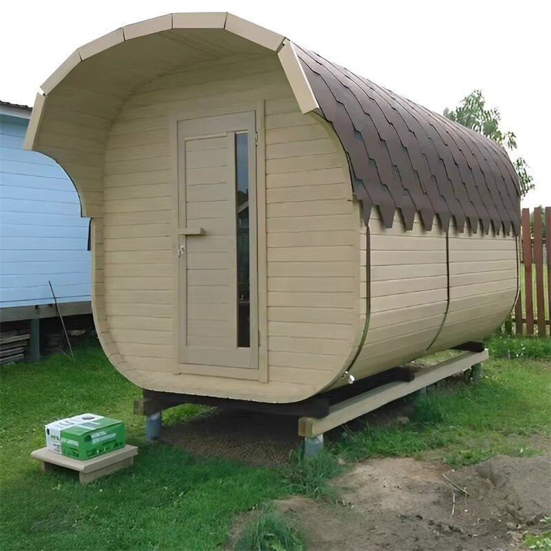 Outdoor Large-Scale Solid Wood Sauna Outdoor Large-Scale Solid Wood Sauna