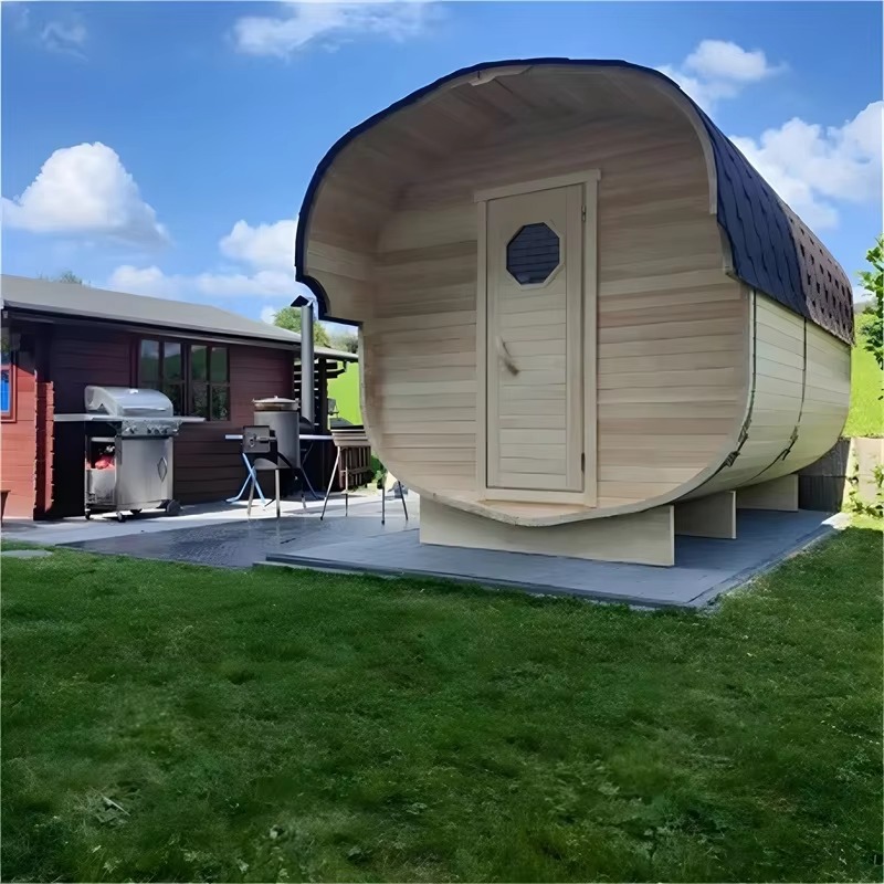 Outdoor Large-Scale Solid Wood Sauna